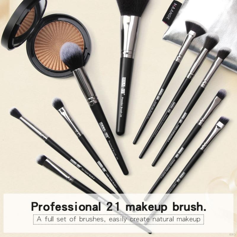 MAANGE 4pcs Professional Facial Brush Set,Foundation Brush,Powder  Brush,Blush Brush,Makeup Tools With Soft Fiber For Easy Carrying,Brush For  Travel