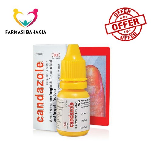 [ Exp 1/2027 ] CANDAZOLE ANTIFUNGAL LOTION 10ML (TREAT NAIL FUNGAL ...