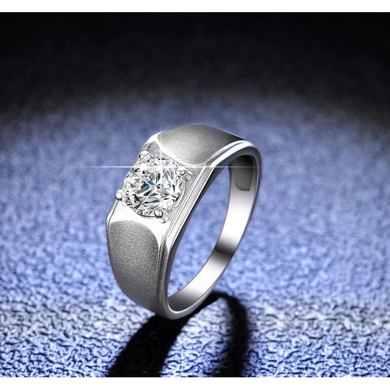 D color moissanite [with GRA certificate] S925 sterling silver 1 carat ...