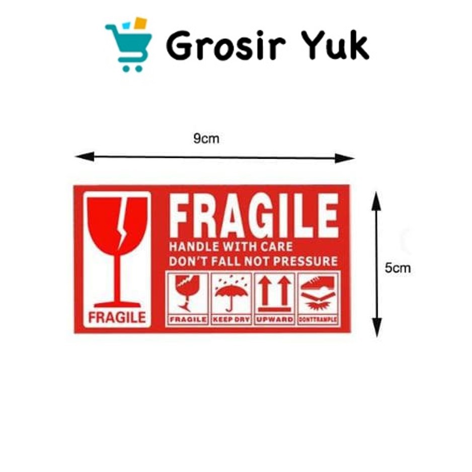 Wholesale Yuk - Fragile Sticker 9x5cm Don't Slam Labels Per 100pcs ...