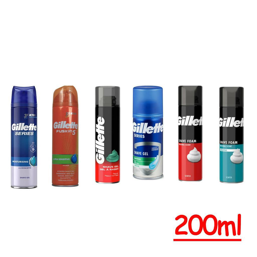 Gillette Shaving Foam/Gel 200ml Smooth and Efficient Foamy Type / shaver Shopee Malaysia