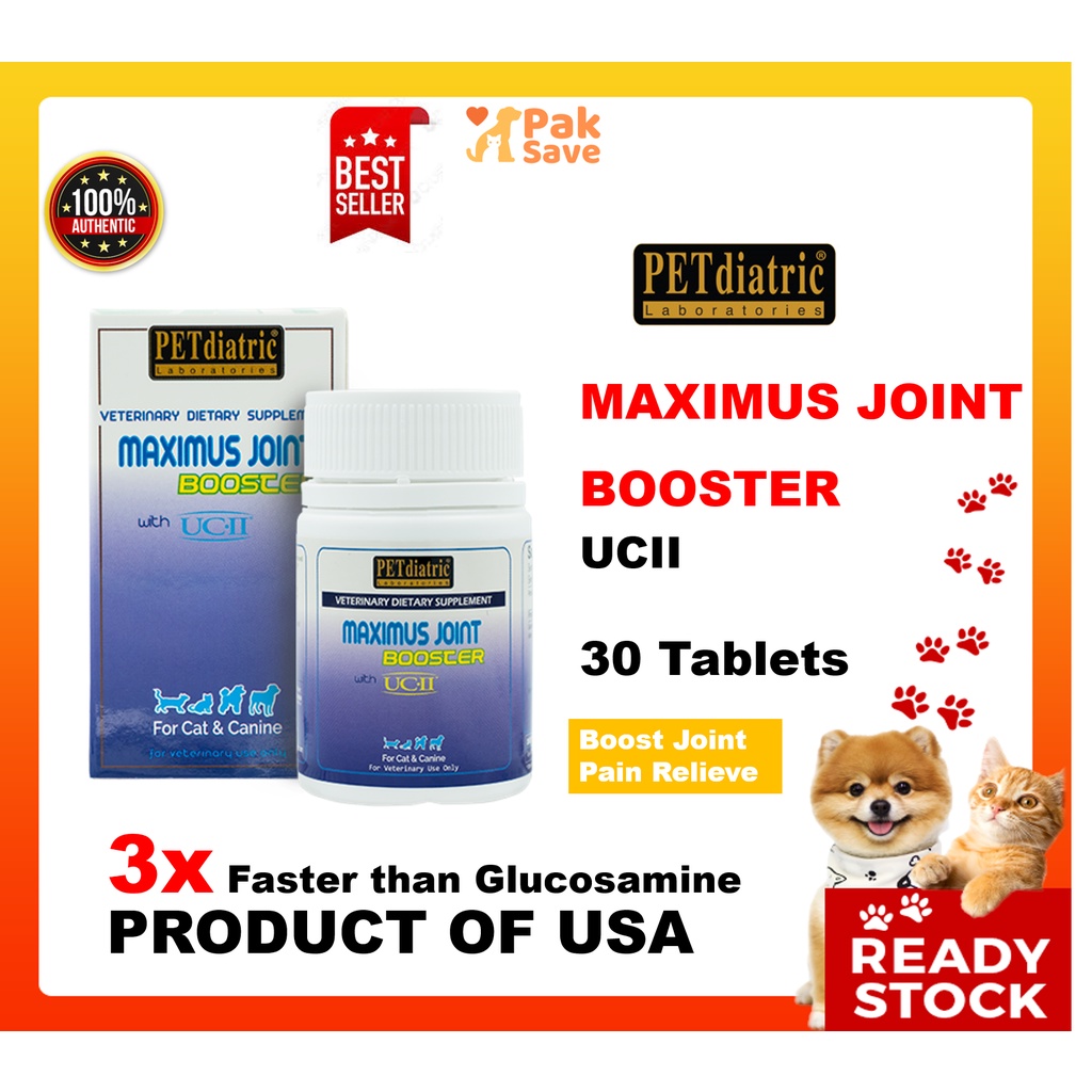 PETdiatric Maximus Joint Booster (UCII) 30 Tablets Joint Pain Relieve