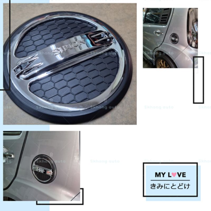 Perodua Myvi 20052017 fuel cap trim cover car gas tank accessories