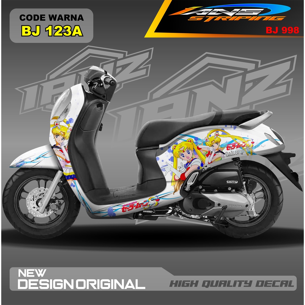 Full BODY ANIME SCOOPY MOTOR DECAL STICKER / LATEST SCOOPY VARIATION ...
