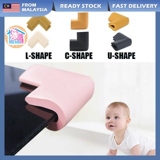 Table Corner Protectors for Baby Safety - Pre-Taped Sharp Corner Cushions  to Prevent Head & Knee Injuries, 8 Pack, (Black), Furniture Corner Guards - Edge  Protector for Baby