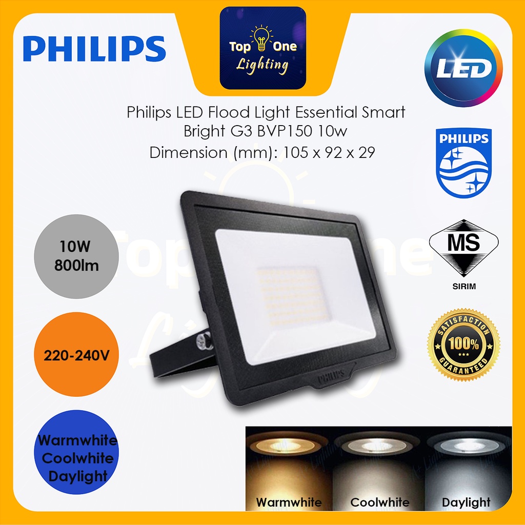 Philips 10w smart bright deals led flood light