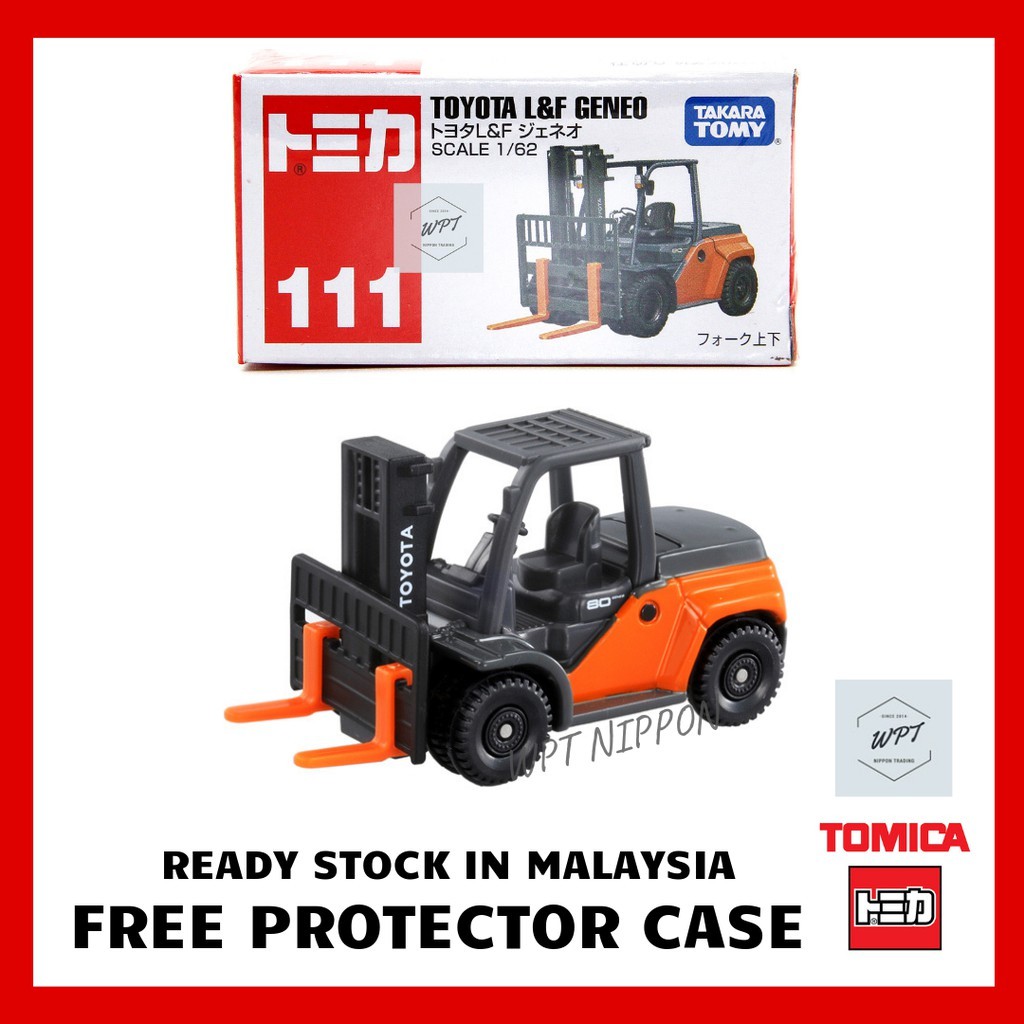 TOMICA #111 TOYOTA L&F GENEO FOLK LIFT 1/62 SCALE NEW IN BOX USA STOCK