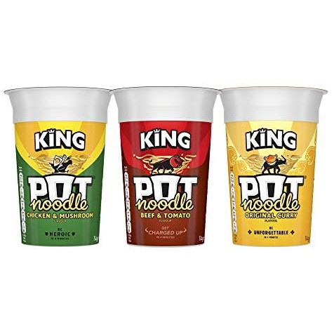 Pot Noodle King Size Beef & Tomato Flavour - 114g - Pack Of 4 (114g X 4 - View #11