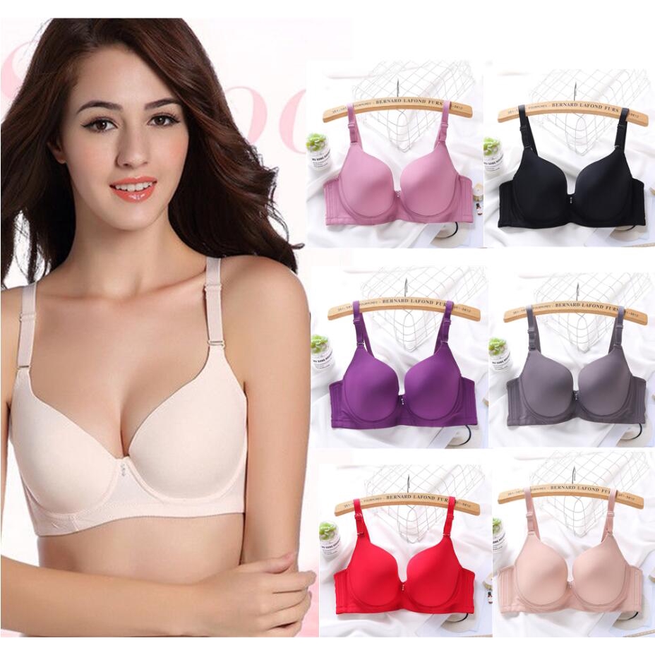 D Cup Bra Plus Size 36-44 Seamless Wired Push Up Bra Smooth