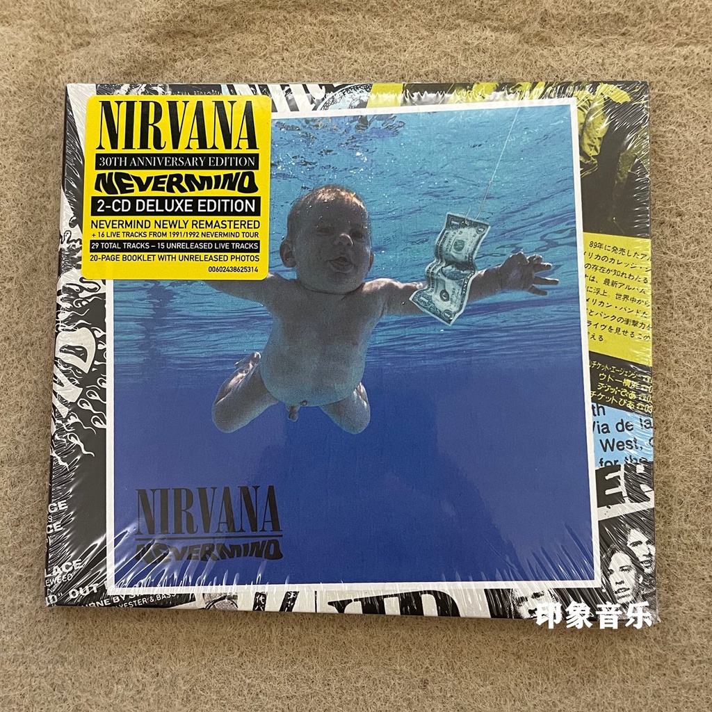 Brand New Genuine Nevermind Nirvana 30th Anniversary 2CD Deluxe Edition ...