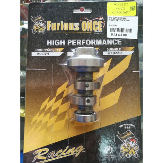 Wave 125 racing camshaft (FURIOUS ONCE) | Shopee Malaysia