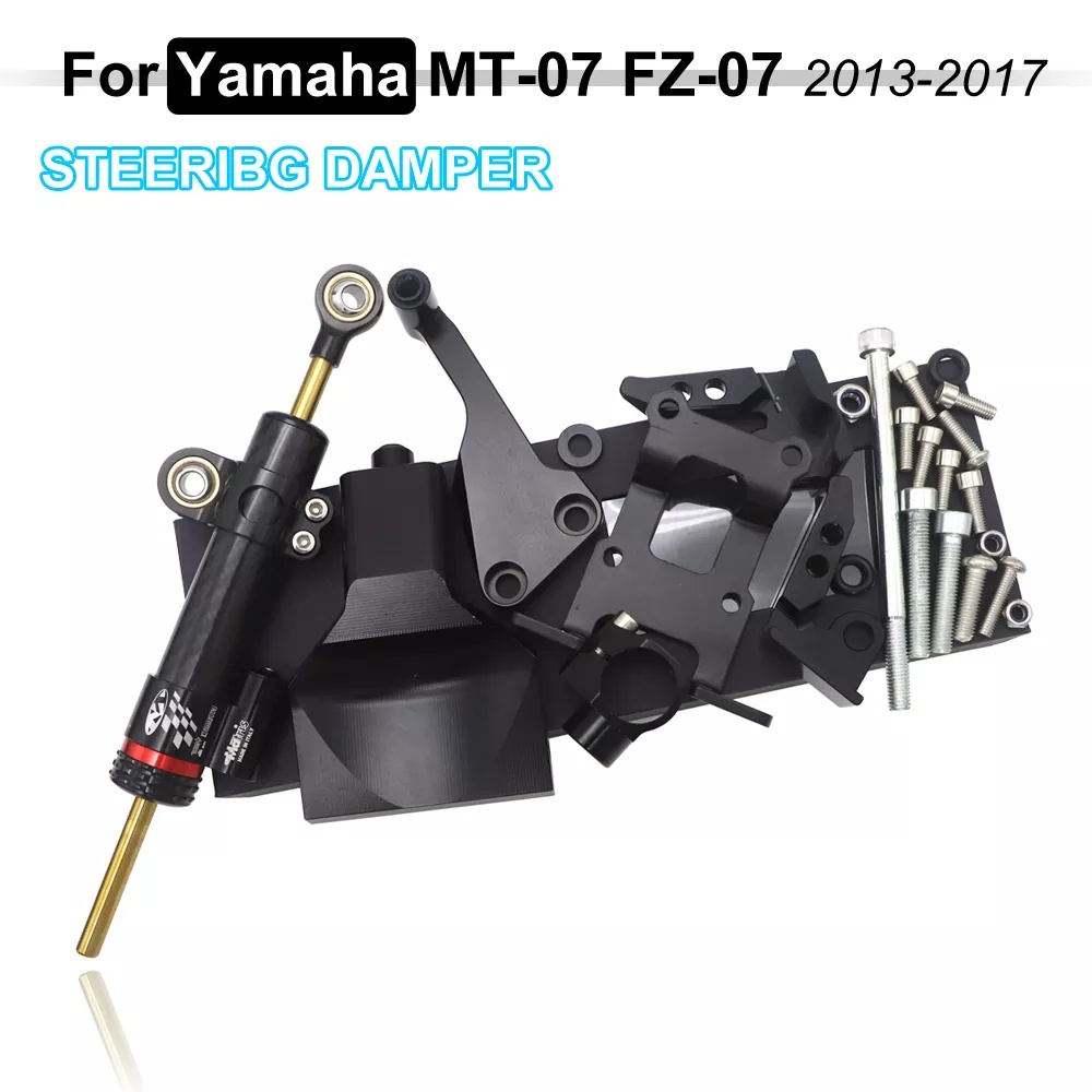 Ganci Ciechi Posteriori Per Moto Yamaha MT-07 / FZ-07 (2014-2020) – Coppia Sinistra E Destra, In Alluminio CNC Nero - 4