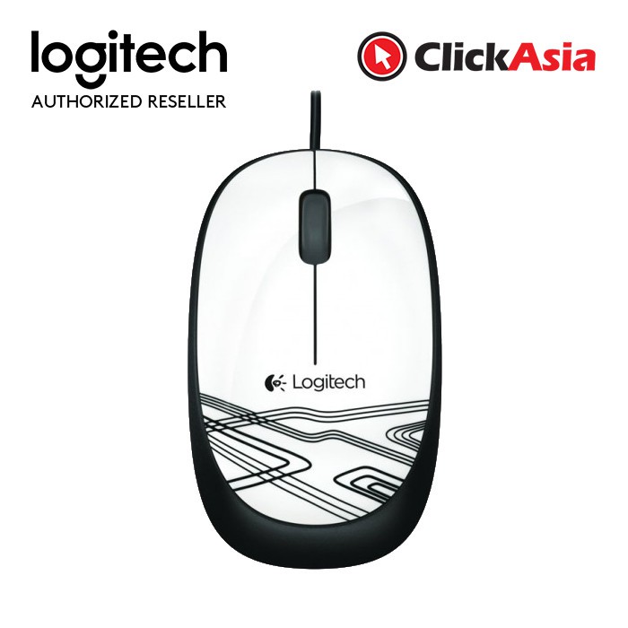Logitech M105 Corded Mouse - White (910-002932) | Shopee Malaysia