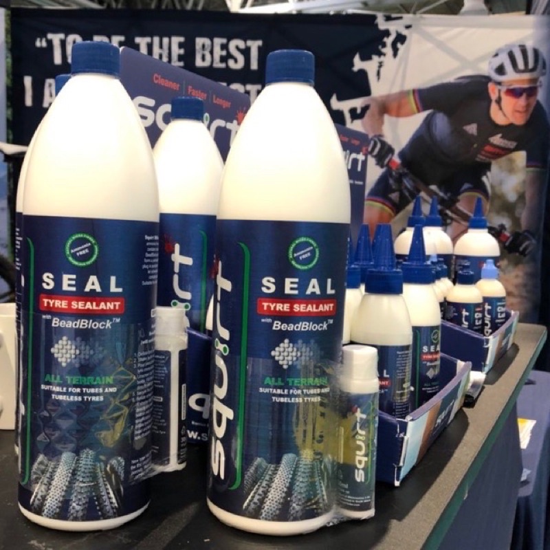 SQUIRT SEAL BEST TYRE SEALANT WITH BEADBLOCK BICYCLE TUBELESS TUBE TIRE SEALANT 150ml 1000ml