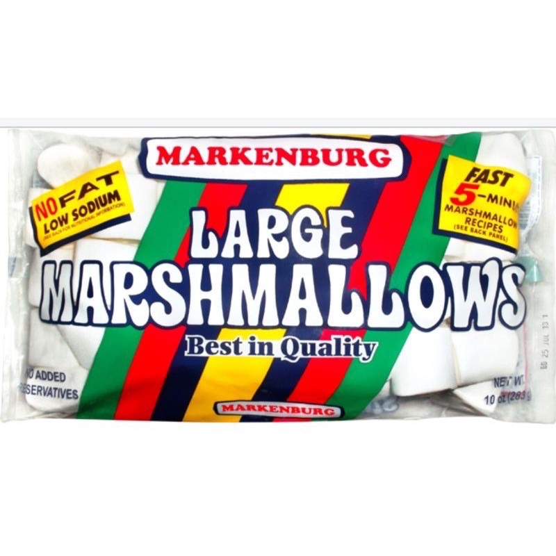 Markenburg large marshmallow 283g halal white/ Mixed colour | Shopee ...