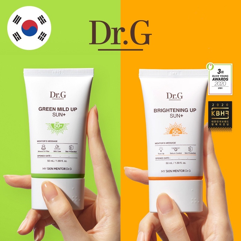 Dr.G Sunscreen Green Mild Up Sun Plus / Brightening Up Sun Plus 50ml Drg Repair Sunscreen Face 