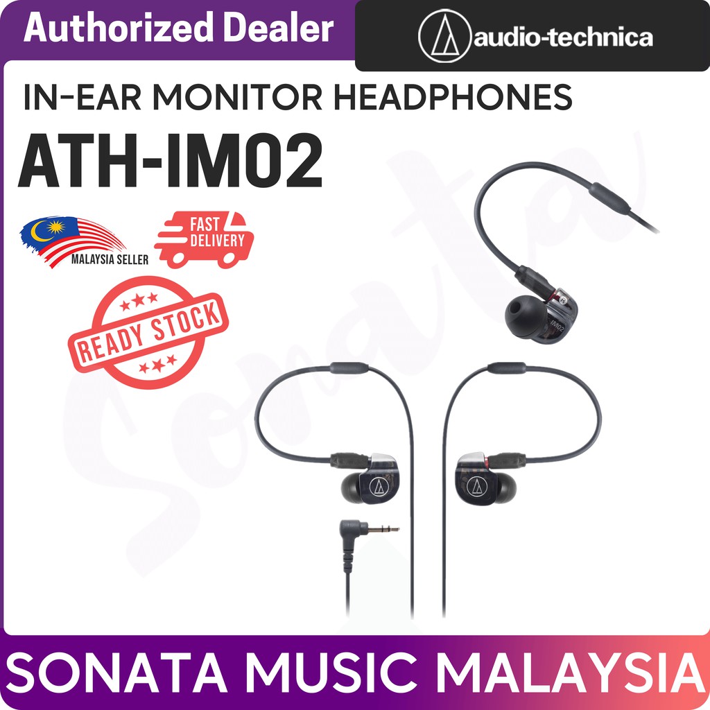 Audio Technica ATHIM02 SonicPro InEar Headphones ( ATHIM02 / ATH IM02