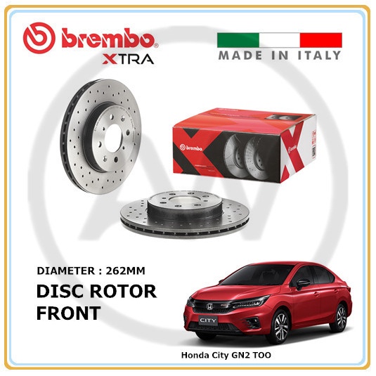 BREMBO XTRA Honda City GN2 TOO 20202022 Front Drilled Sport Brake Disc