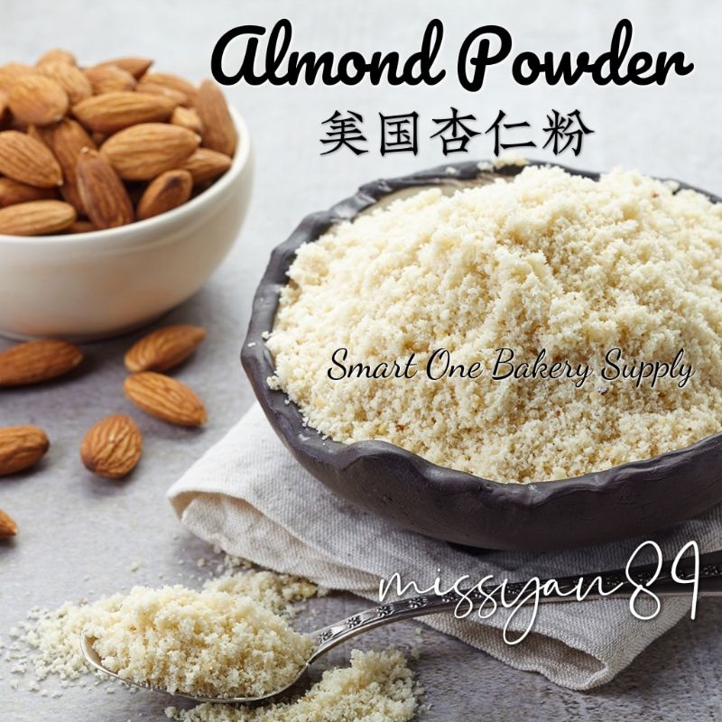 USA Organic Raw Almond Powder 美国 杏仁粉 Serbuk Badam Ground Almond Flour ...