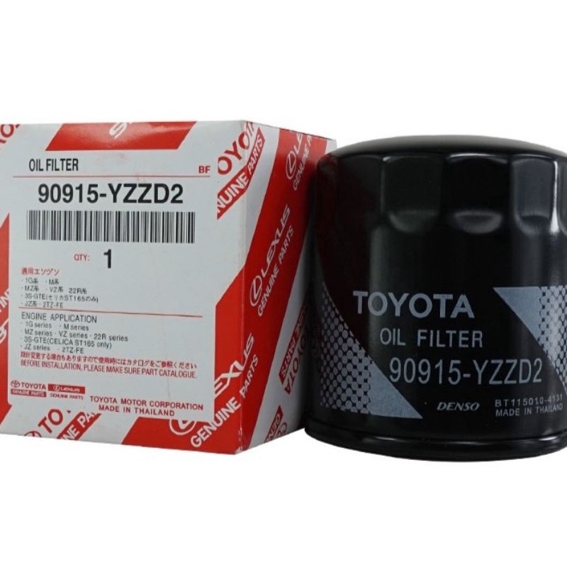TOYOTA OIL FILTER 90915-YZZD2 HILUX INNOVA FORTUNER PRADO KUN25 KUN26 ...