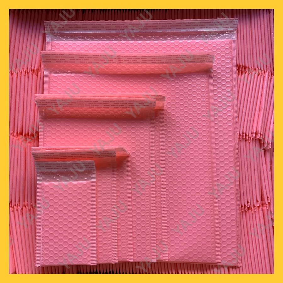 【YAJU!】Pink Padded Mailers Bubble Envelopes Courier Bubble Bag Bubble