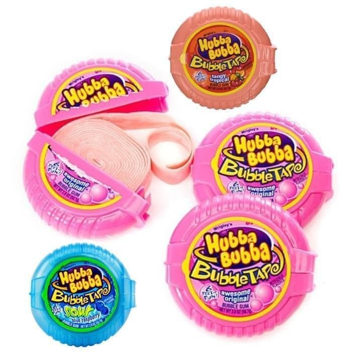 Chewing gum Hubba Bubba bubble tapes mixed box 56g