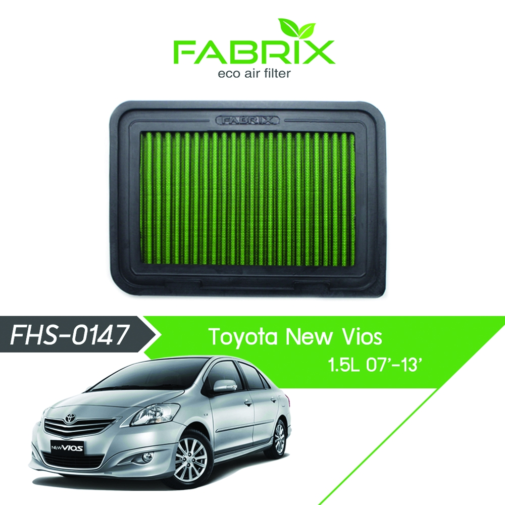 FABRIX FHS-0147 Eco Air Filter for Toyota Vios 1.5L (2007 - 2013 ...
