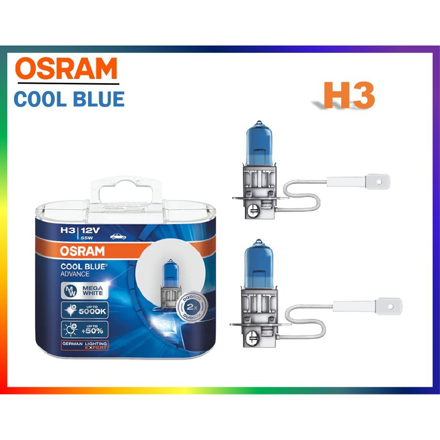 100% ORIGINAL OSRAM Cool Blue Advance H1 H3 H4 H7 H11 HB3 HB4 12V/55w ...