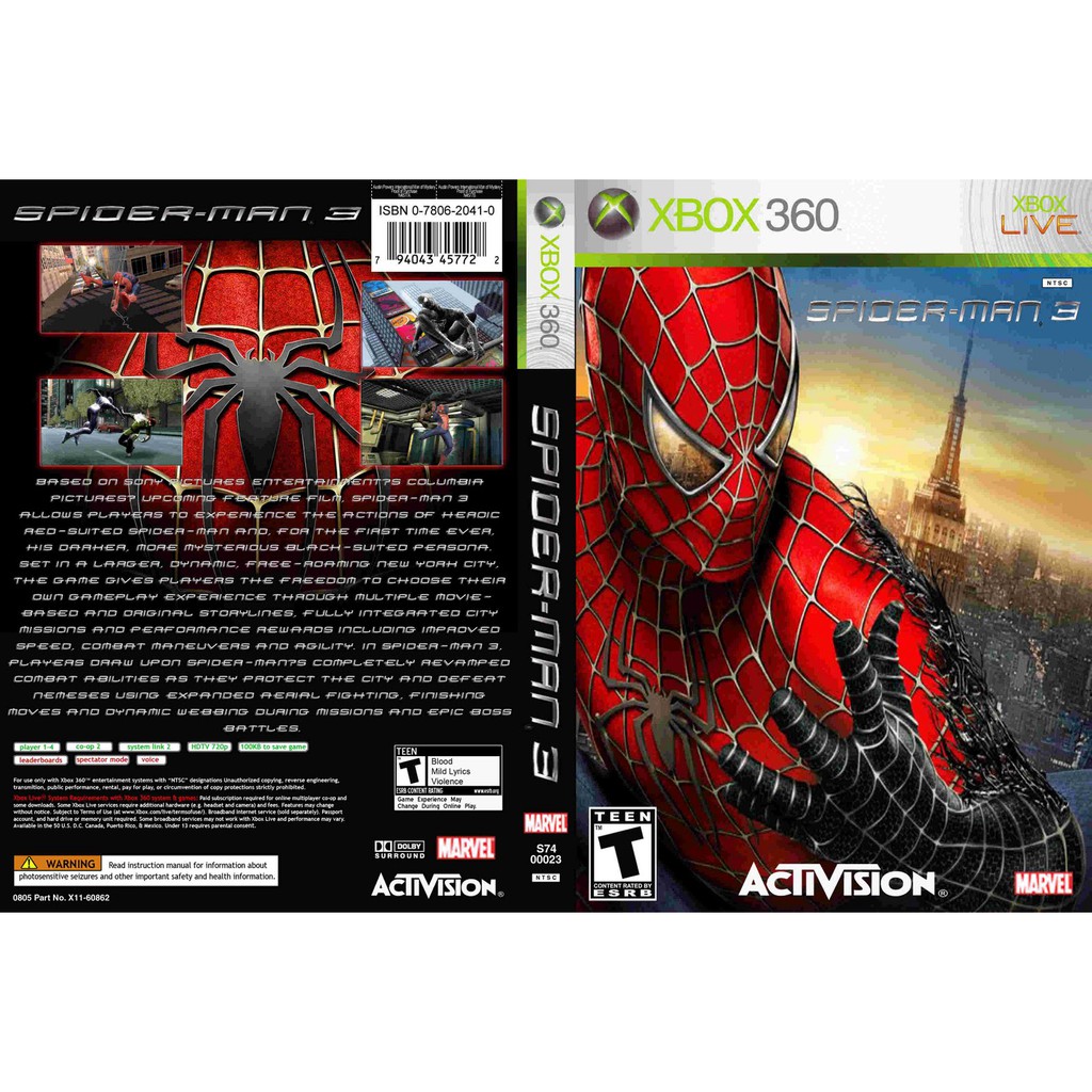 Spiderman 3 cheap xbox 360