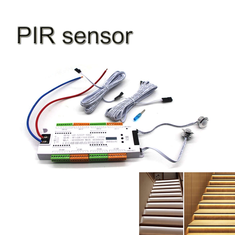 Stair LED PIR Motion Sensor Controller 32 Channels Indoor Dimmer For ...