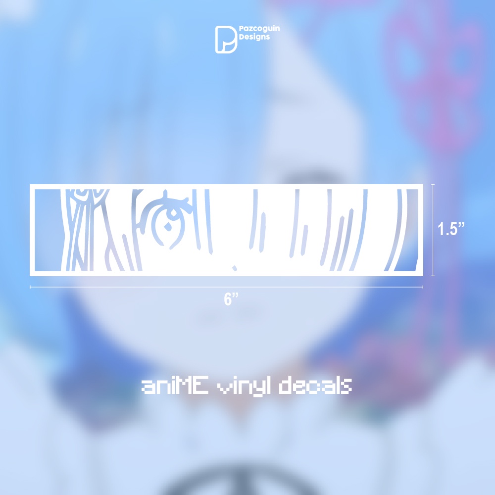 AniME Waifu Vinyl Stickers/Decals Re:Zero REM | Shopee Malaysia