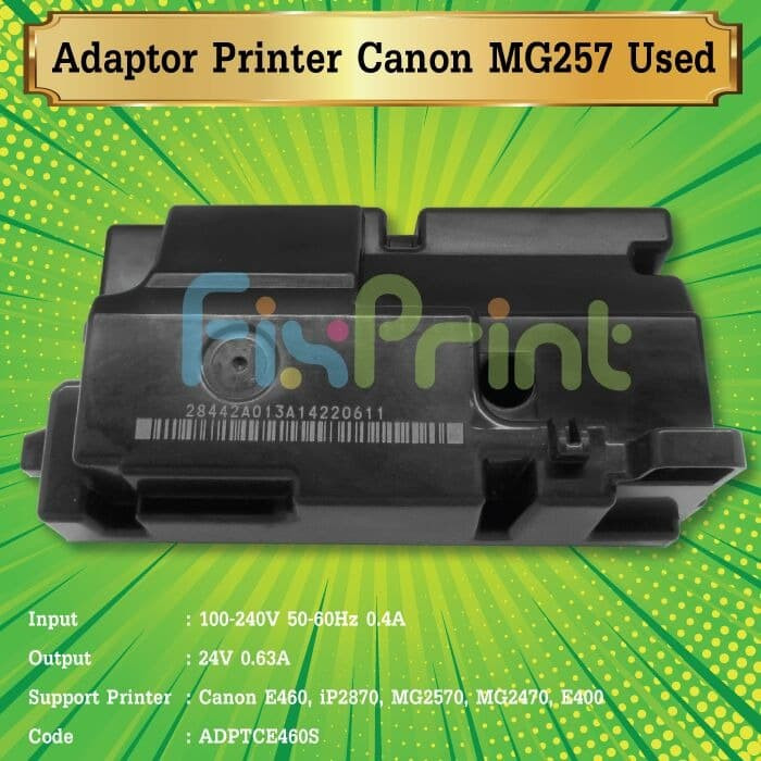 Adapter/power Supply Printer Canon IP2870 MG2570 E400 E410 FSB666