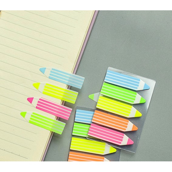 [Plastic] Index Sticker 20pcs Stack Adhesive Memo Sticky Note Patch ...