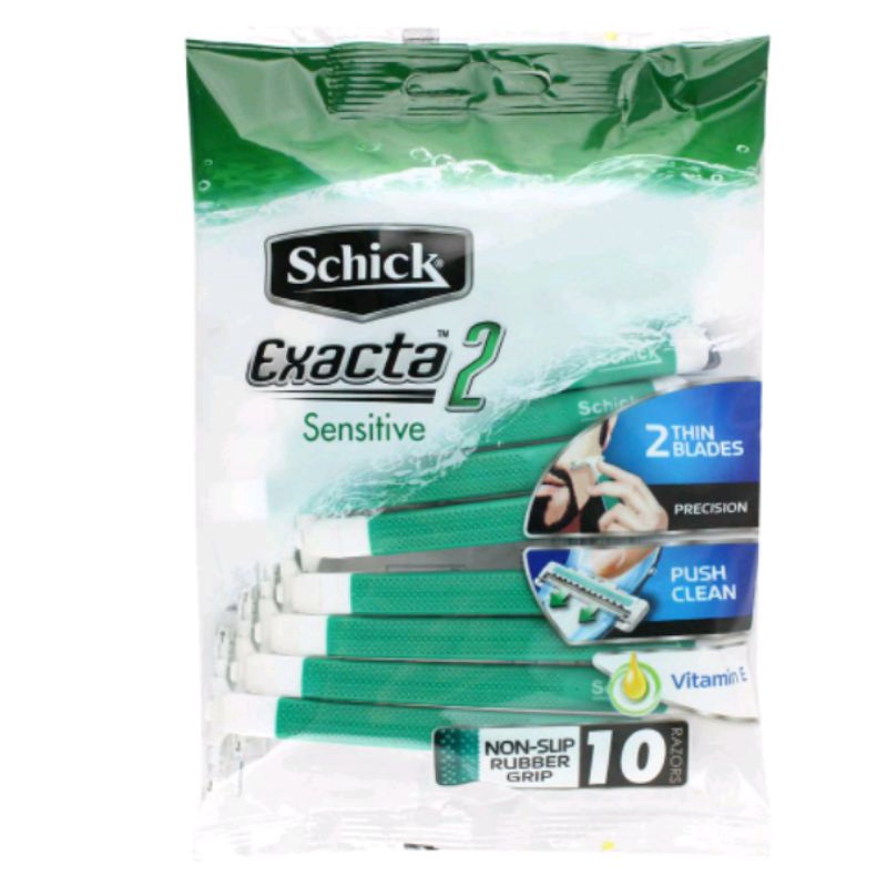 Schick Exacta 2 Sensitive Disposable Razor (10pcs) | Shopee Malaysia