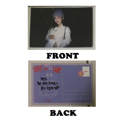 POB ONLY] ITZY - CRAZY IN LOVE OFFICIAL Benefits Photocard hello82