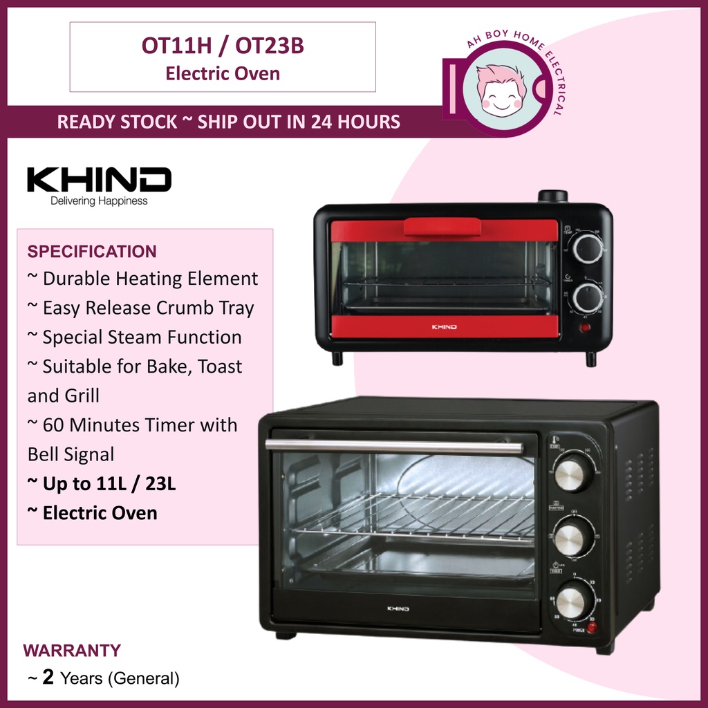 Khind Electric Oven 11L / 23L ( OT11H / OT23B ) Shopee Malaysia