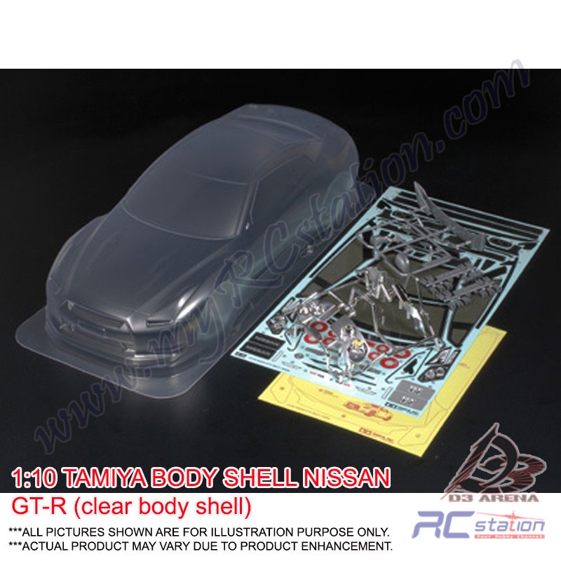 Tamiya Body Shell 51340 Tamiya RC BODY SET NISSAN GTR [51340