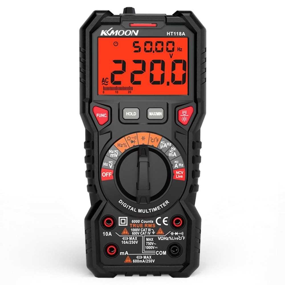 KKmoon HT118A Digital Multimeter Auto Range Multimeter 6000 Counts