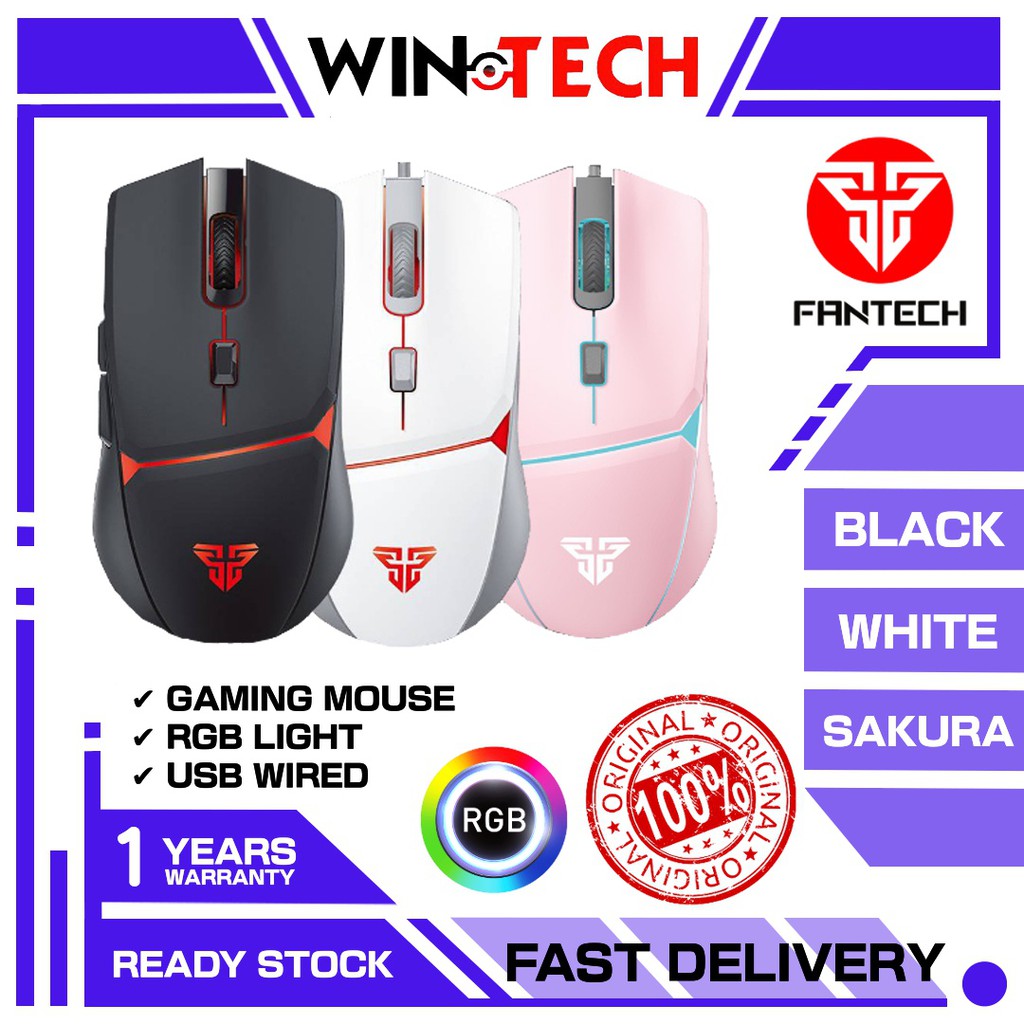 FANTECH RGB gaming mouse laptop VX7 RGB 6 Buttons 4 Color Mode Gaming ...
