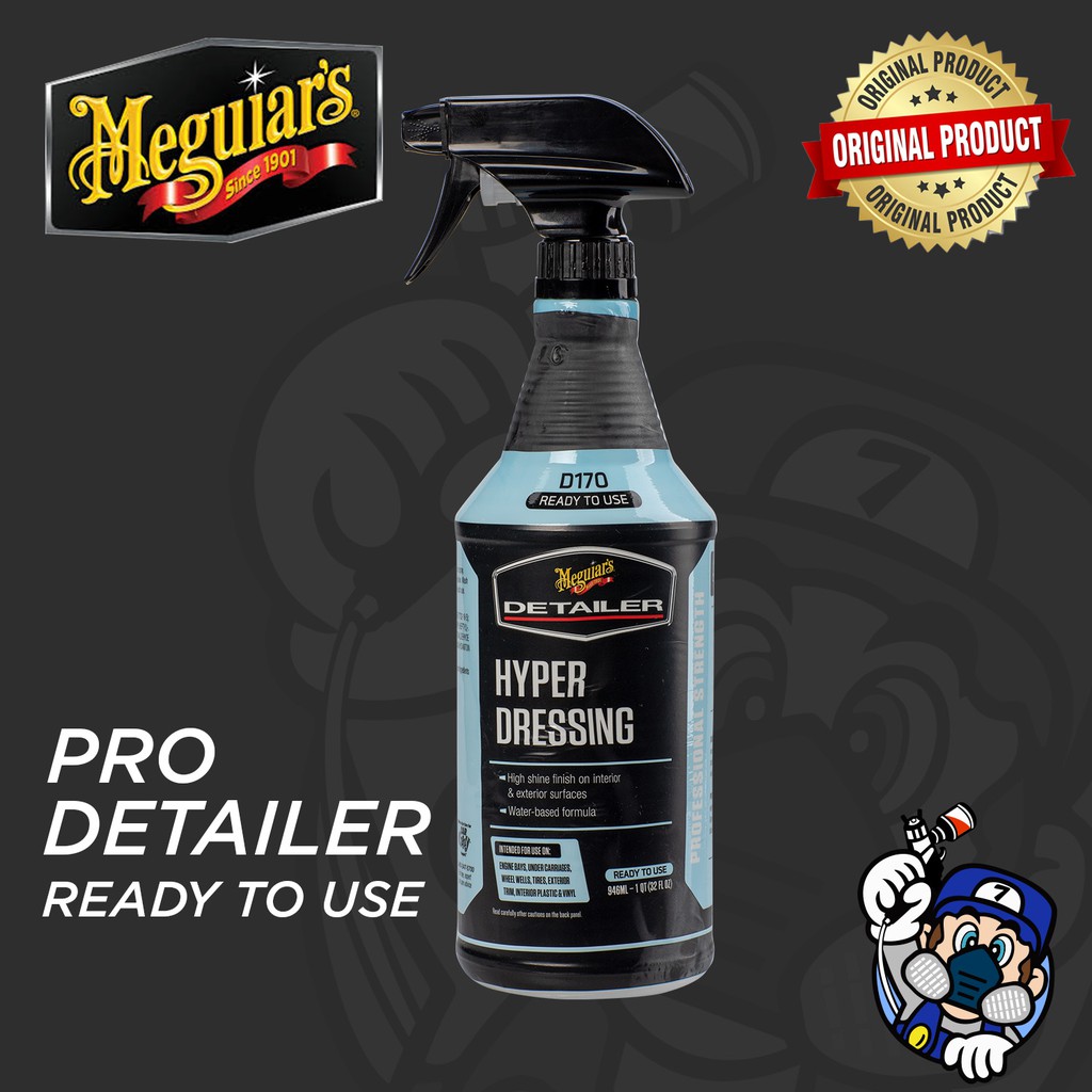 MEGUIAR'S Hyper Dressing  High Shine Finish for Rubber, Plastic & Vinyl on  both Interior & Exterior DRTU17032 (32oz) | Shopee Malaysia