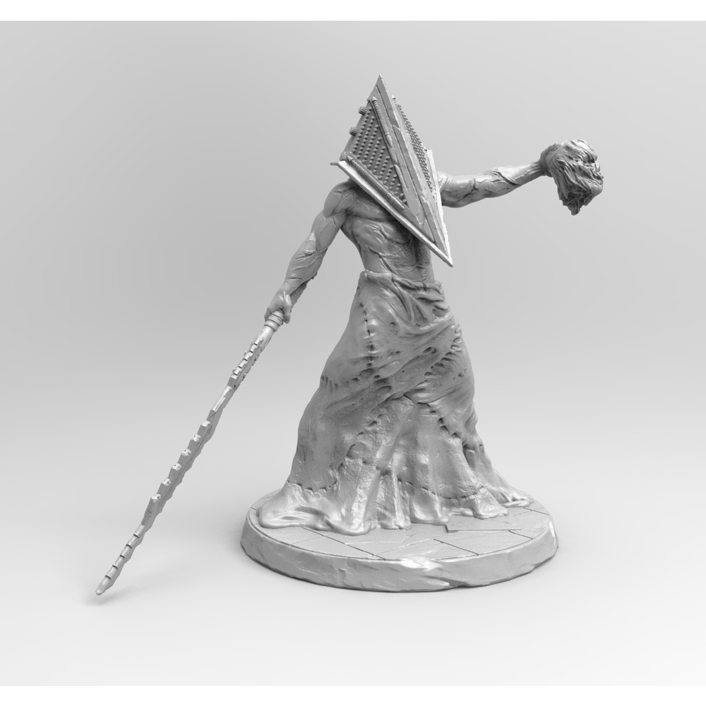 E705 - Legendary character design, The pyramid head statue, STL 3D ...