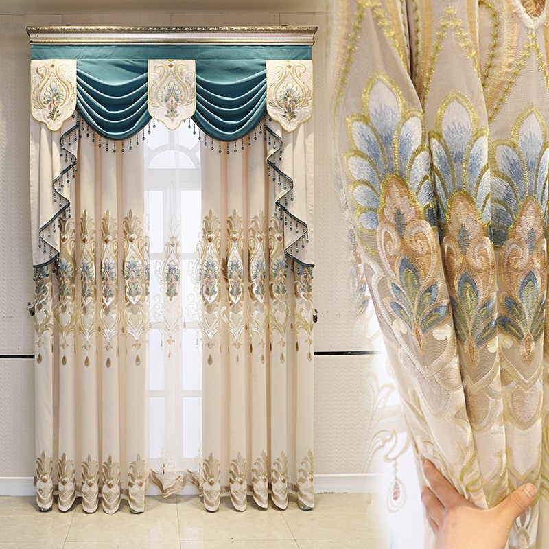 AnneyOneDecor European Style Elegant Curtain Thicken Velvet Luxurious ...