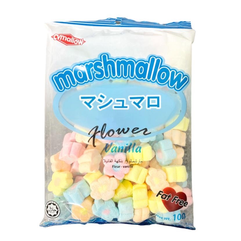 MARSHMALLOW CVMALLOW/ VANILLA/ TWISTED/ STRAWBERRY/ MANGO (HALAL) 100G