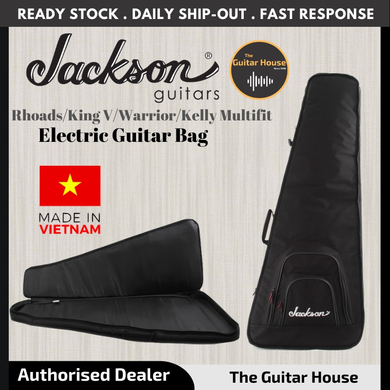 Jackson Rhoads King V Warrior Kelly Multifit Electric Guitar Gig Bag Made In Vietnam