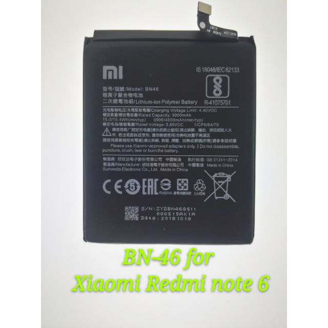 Xiaomi Redmi Note 6 Bn-46 | Shopee Malaysia