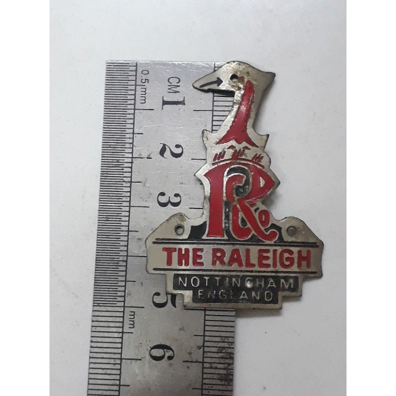 The Raleigh 1990's red color head badge emblem | Shopee Malaysia
