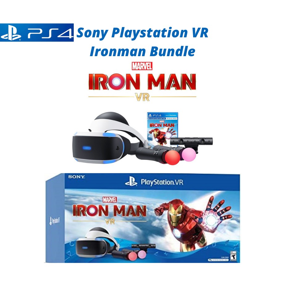 Sony Playstation VR Camera Bundle V2 PSVR Iron Man + Twin PS Moves (1