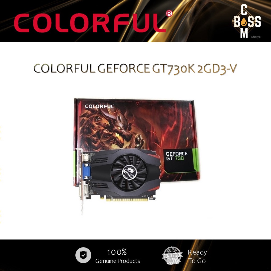 COLORFUL GEFORCE GT730 K 2GD3-V | Shopee Malaysia