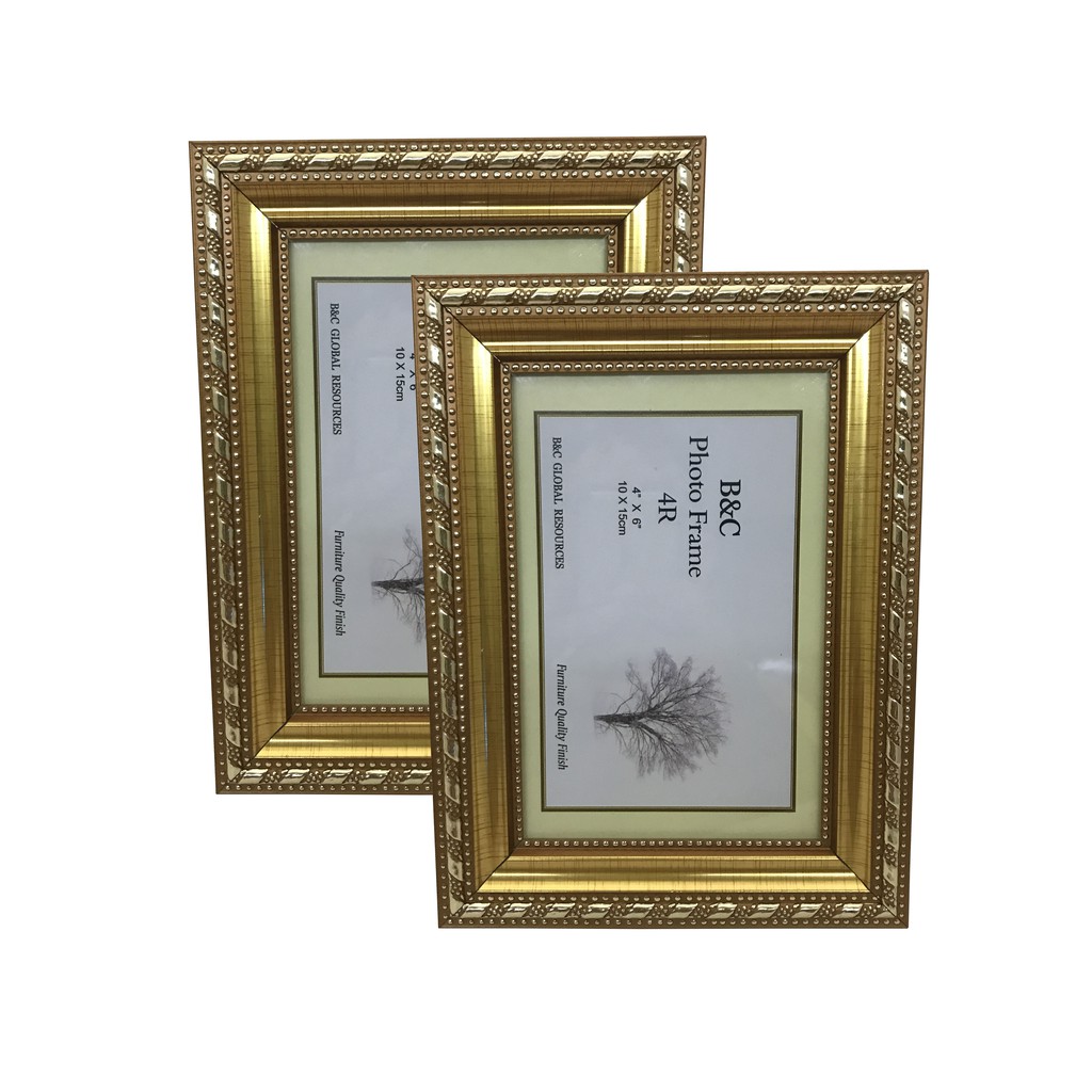 Photo Frame Size 4R - (2pcs) | Shopee Malaysia
