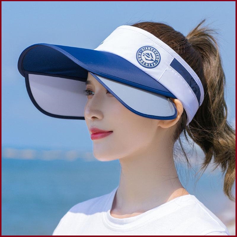 (Stock Selangor) Ladies Large Brim Outdoor Sports Sunscreen Breathable